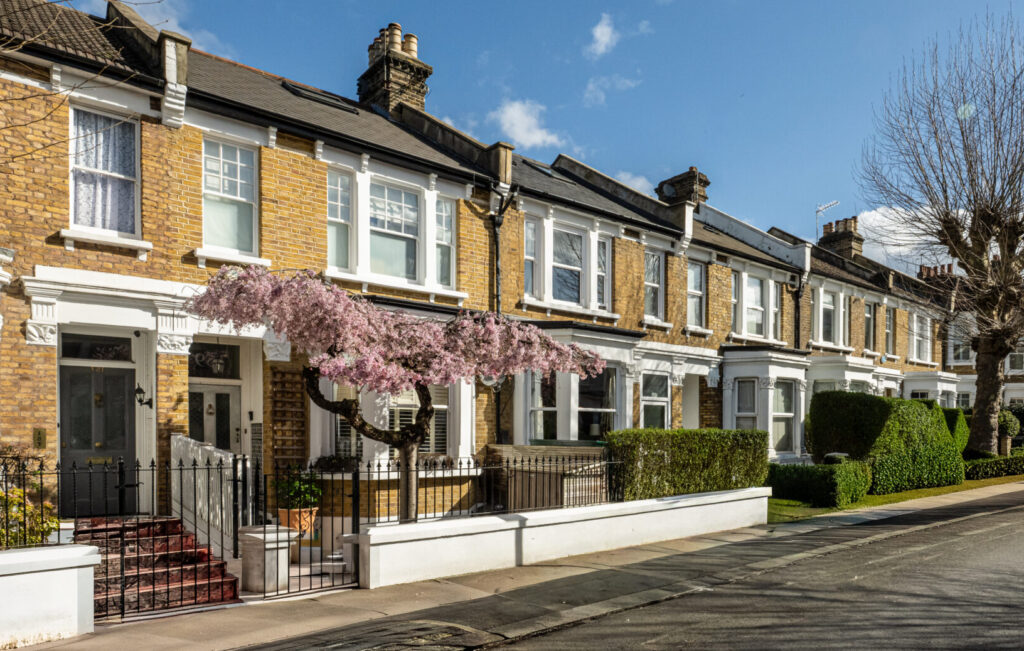 Row of houses in Queens Park